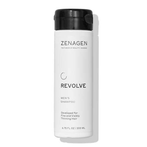 ZENAGEN Revolve Men's Thickening Shampoo | Supports Appearance of Fuller, Healthier-Looking Hair, Developed for Fine & Visibly Thinning Hair, Plant-Based, Color-Safe, 5-Minute Treatment