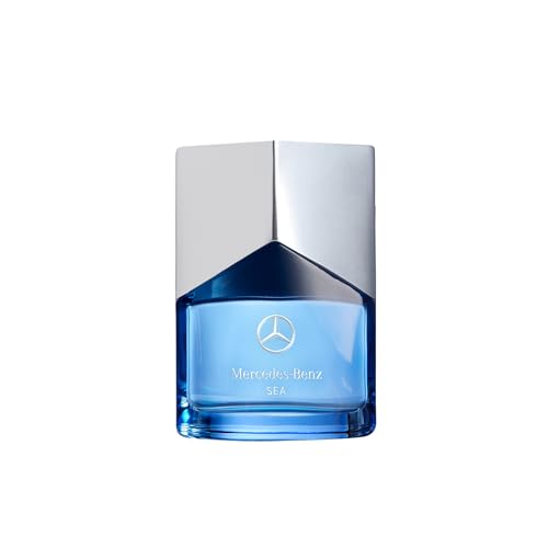 Mercedes Benz Sea Eau de Parfum - Long Lasting Cologne for Men - Violet Leaf, Tangerine, Patchouli Cologne - Travel Size Perfume for Men - 2 oz EDP