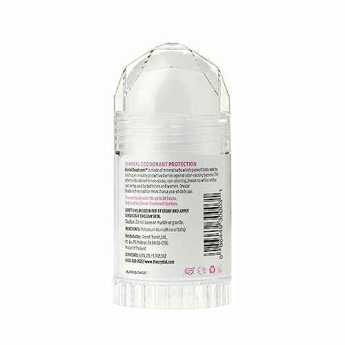 Crystal Mineral Deodorant Stick, Unscented 4.25 oz (Pack of 12)