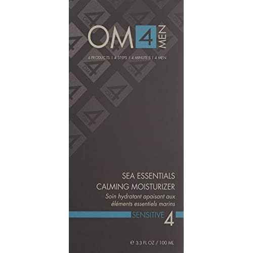 Organic Male OM4 Sensitive Step 4 - Sea Essentials Calming Moisturizer - Ultra soothing moisturizer for Men with Sensitive Skin