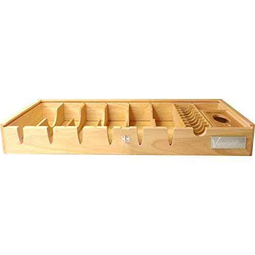 Vincent Professional Countertop Tray Station Organizer 8 (Natural)