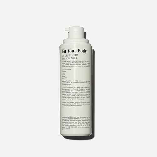 N?cessaire The Body Peel. Resurfacing Serum for KP, Ingrowns, Strawberry Skin and Discoloration. 10% AHA, 1% BHA, 1% PHA, Peeling Peptide. Dermatologist-Tested. Hypoallergenic. Non-Comedogenic. 150ml