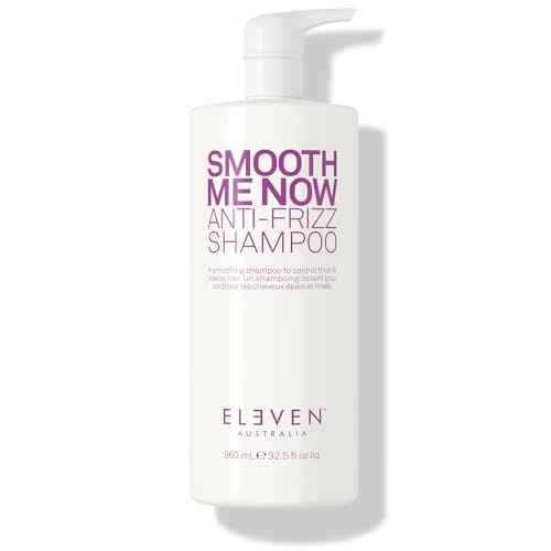 ELEVEN AUSTRALIA Smooth Me Now Anti-Frizz Shampoo for Frizz Control, Smoothing Shampoo for Damaged and Frizzy Hair, Moisturizes & Protects, Enhances Smoothness, Sulfate-Free