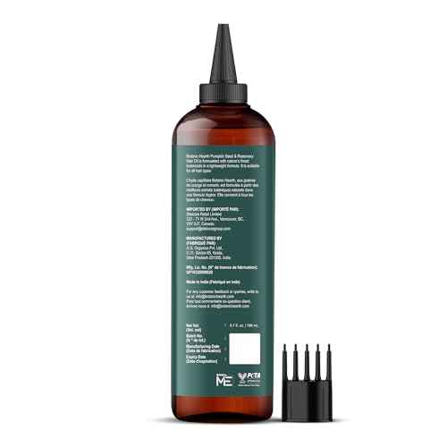 Botanic Hearth 100% Pure Rosemary Oil For Hair Growth | Infused with Pumpkin Oil | Hair Oil Repairs Dry Damaged Hair, Strengthening, Healthier - Hair Tonic, 6.7 fl oz