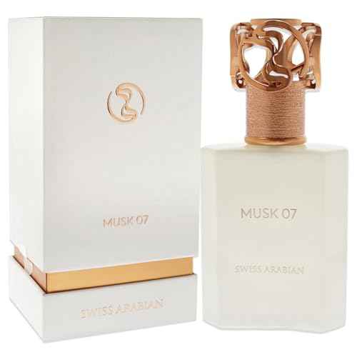 Swiss Arabian Musk 07 - Luxury Products From Dubai - Long Lasting And Addictive Personal EDP Spray Fragrance - A Seductive Signature Aroma - 1.7 Oz