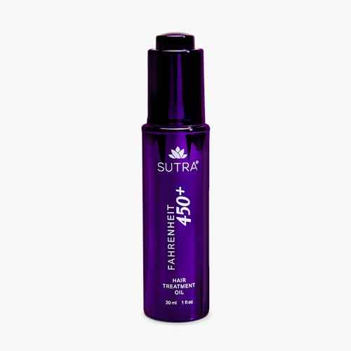 SUTRA Fahrenheit?450+ Multi?Purpose Oil for Hair, Skin & Scalp | Heat Protection to 450?¡ÆF | Frizz Control, Shine & Deep Hydration ? Face, Body & Pre?Shampoo Treatment