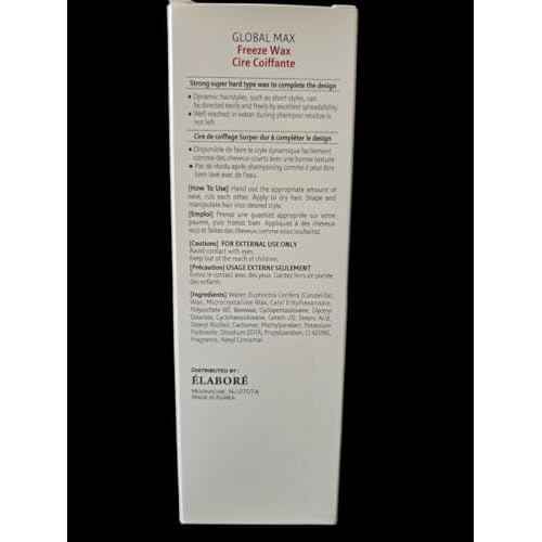 Elabore 2 Pack Global MAX - Freeze Wax Cire Coiffante (6.76 fl.oz / 200ml)
