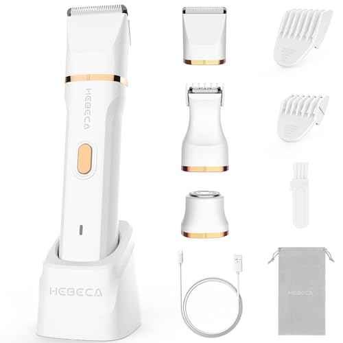 Bikini Trimmer for Women, 3in1 Electric Razor for Women with Facial Trimmers & Intimate Shaver for Sensitive Skin, Waterproof Wet & Dry Use Rechargeable Pubic Hair Trimmer Removal
