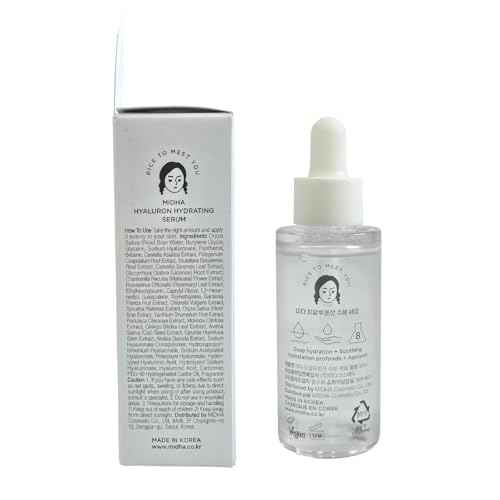 MIDHA Hyaluron Hydrating Serum, Deep & instant moisturizing, 8 layer hyaluronic acid contained, quick hydrating serum, vegan