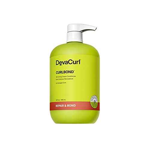 DevaCurl CurlBond Re-Coiling Cream Conditioner | Re-links Broken Bonds | Strengthens| Seals Split Ends | Preserves Color Up to 30 Washes
