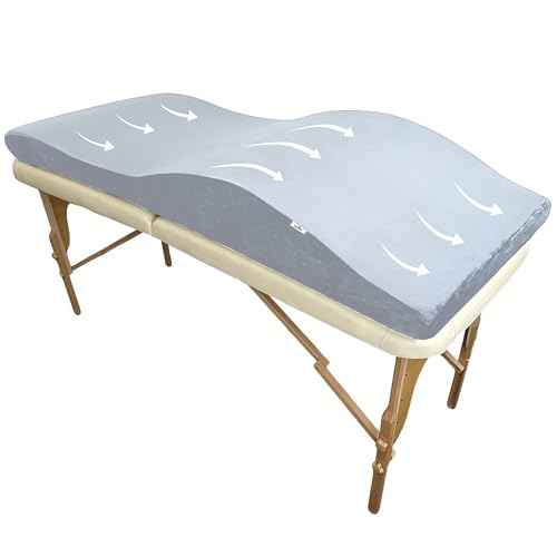 Lash Bed Topper ? Ergonomic Memory Foam Pad with Plush Cover, Spa Table Cushion for Eyelash Tech, Salon Mattress for Beauty Beds, Compatible with Massage and Spa Setups ? 28/70" (71/178 cm), Gray