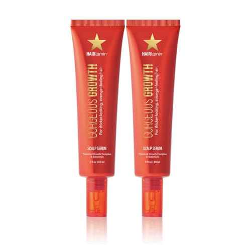 HAIRtamin Scalp Serum | Visibly Thicker, Nourished Hair and Healthy Scalp Treatment (Two Pack)