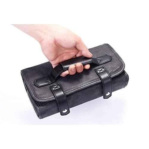 PERFEHAIR Professional Hair Stylist Scissor Cases - Hair Cutting Barber Grooming Shear Tools Holder Pouch Carrying Bag, PU Synthetic Leather, Black