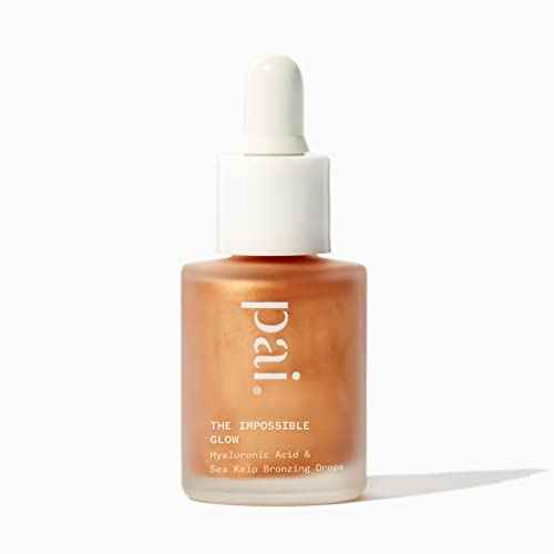 Pai Skincare - The Impossible Glow Organic Hyaluronic Acid + Sea Kelp Glow Drops | Natural, Vegan, Sensitive Skincare (Bronze, 0.34 fl oz | 10 ml)