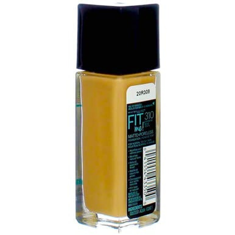 Maybelline Fit Me Matte + Poreless Foundation - Sun Beige 310 | Flawless Finish, 1 Fl Oz