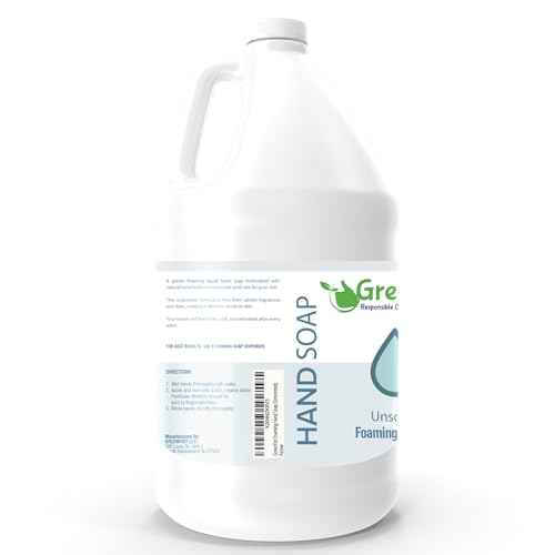 GreenFist Foaming Hand Soap Refills Unscented Jug Foam Refill Made in USA, 128 ounce (1 Gallon)