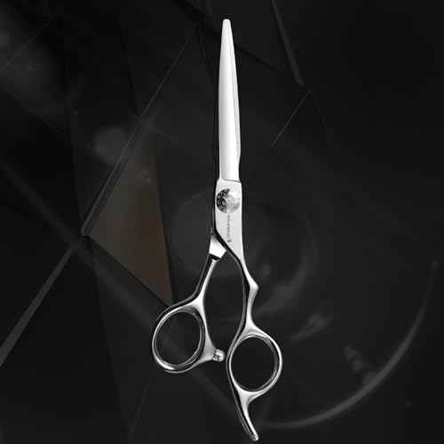 AOLANDUO Hair Cutting Shears - Japanese Stainless Steel, Convex Edge, Ergonomic, Includes Case - 1 Count, 6 in