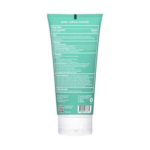 Thinkkids SPF 30 Mineral Sunscreen for Kids, Clear Zinc Oxide, 6 fl oz, Natural, Vegan, Reef Safe, Water Resistant Broad Spectrum UVA/UVB Sun Protection