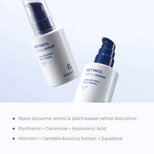 Retinol 500IU Serum 1.01 fl.oz / 30 ml | Gentle & Lightweight Anti-Aging Korean Beauty