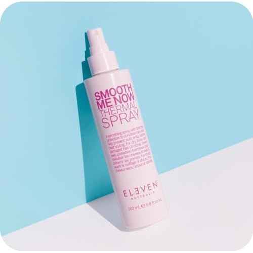 ELEVEN AUSTRALIA Smooth Me Now Thermal Spray for Women & Men - Heat Protectant Spray for Hair, Anti Frizz, Heat Styling Protection for Dry Damaged Hair, Sleek Results, Lightweight Formula - 6.8 fl oz