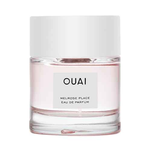 OUAI Melrose Place Eau de Parfum - Elegant Womens Perfume for Everyday Wear - Fresh Floral Scent has Notes of Champagne, Bergamot and Rose with Delicate Hints of Cedarwood and Lychee (1.7 Oz)