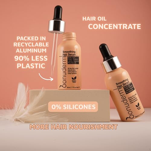 Hair Oil for Frizzy, Damaged, Dry Hair | Hydrating, Lightweight, Vegan & Natural Hair Oil | Tames Frizz, Adds Shine, Softness, Conditioning & Heat Protectant for All Hair Types