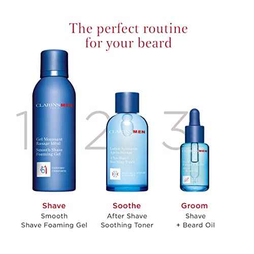 CLARINSMEN Smooth Shave Foaming Gel | Moisturizing Shave Gel for Men| Soothes and Softens| Energizes Skin| Conditions Beard Hair | Helps Protect Against Irritation and Razor Burn | 5.0 Ounces