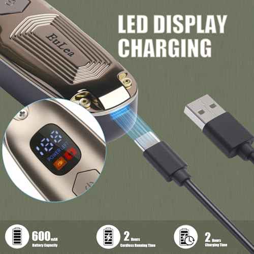 Multifunctional Hair Clipper with LED Screen, Cordless Rechargeable Beard Trimmer, Body Groomer with 10 Accessories for Men Women Home Travel Use