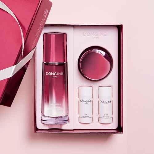 Donginbi Red Ginseng Daily Defense Special Set - Firming Cream(0.85 floz) & Korean Red Ginseng Essence(2.03 floz), Skin Barrier Repair Serum for Dry Skin, Korean Skin Care Gifts for Women