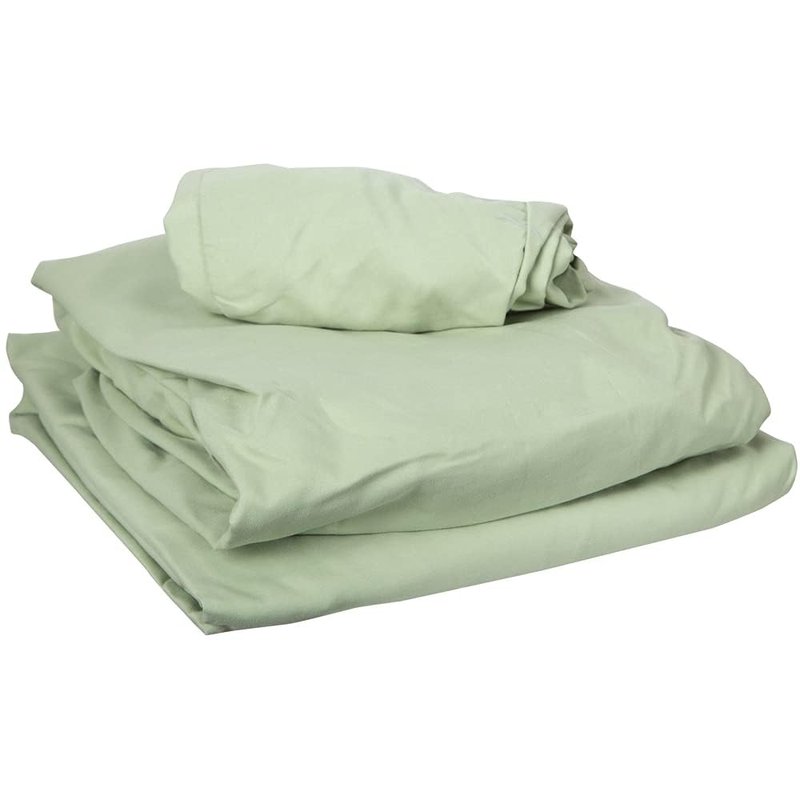 ForPro Professional Collection Premium Microfiber 3-Piece Massage Sheet Set, Sage, Ultra-Light, Stain, and Wrinkle-Resistant, Includes Flat, Fitted Sheet and Massage Face Rest Cover