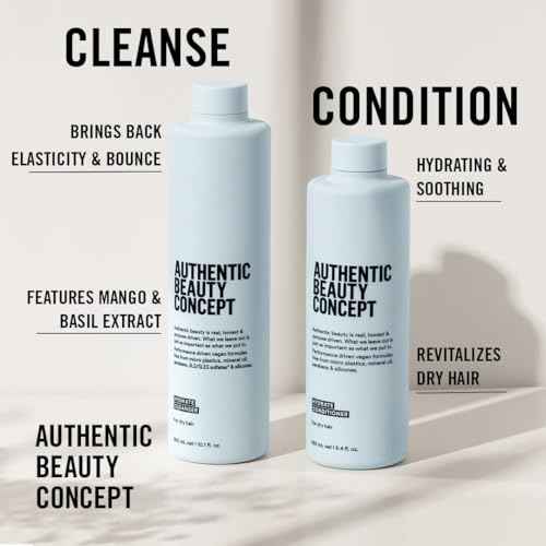 Authentic Beauty Concept Hydrate Conditioner | Normal To Dry or Curly Hair | Adds Moisture & Shine | Vegan & Cruelty-free | Silicone-free