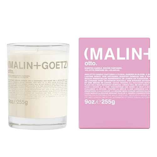 MALIN+GOETZ 9oz Scented Candle | Hand-Poured Soy Wax with Unique Fragrance Blends | Clean-Burning, Vegan & Cruelty-Free | Bergamot, Sage, Otto, Tomato, Strawberry, Cannabis, Dark Rum & Leather