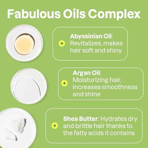 ATTITUDE Repairing Hair Mask, Nourishes and Improves Hair's Appearance, Fabulous Oils Blend, Abyssinian Oil, Argan Oil, Shea Butter, Vegan Hair Care, Pink Argan Scent, 5 Fl Oz