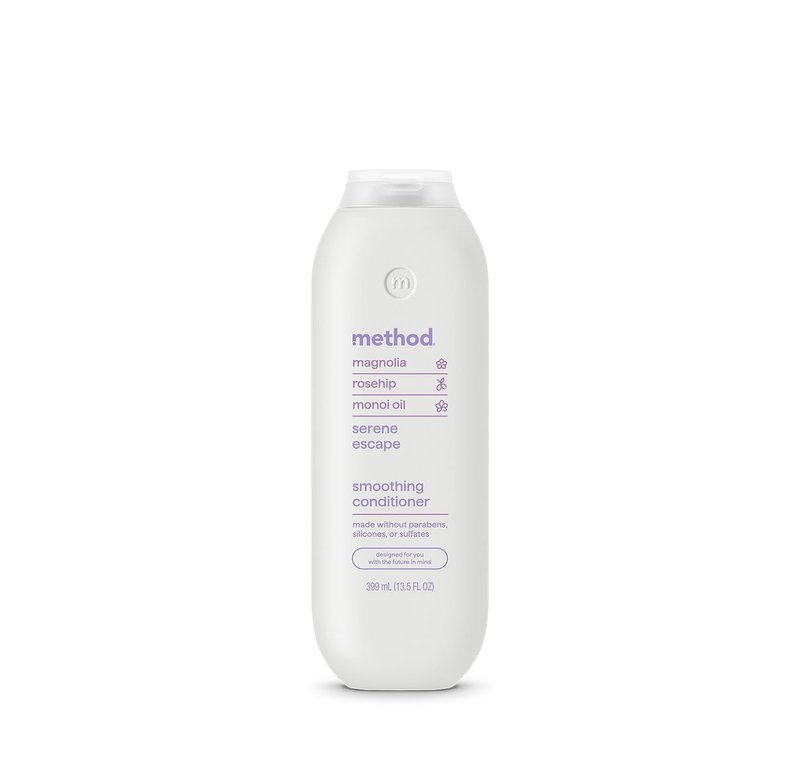 Method Smoothing Conditioner, Serene Escape – for Curly Hair, Nourishes and Softens, Safe for Color-Treated Hair - Sulfate-Free and Cruelty-Free, 13.5 oz