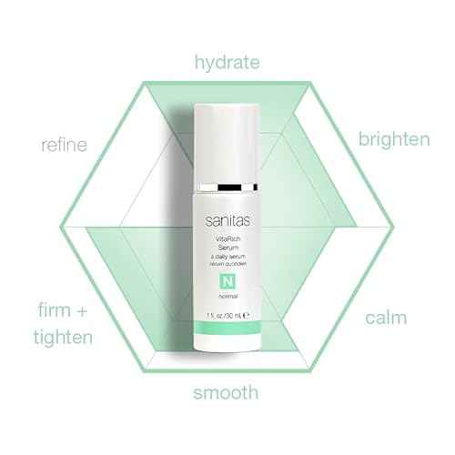 Sanitas Skincare VitaRich Serum, Hydrating, Reparative Serum, Multivitamin Blend, Vegan Squalane, 1 Ounce