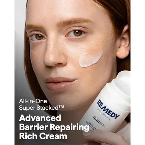 Remedy for Rich Moisture - Barrier Repairing Rich Cream Moisturizer for Normal to Dry Skin - Quadruple Ceramide Complex, Peptides, Squalane, Glycerin- By Dermatologist Dr. Shah, 1.7 fl. oz