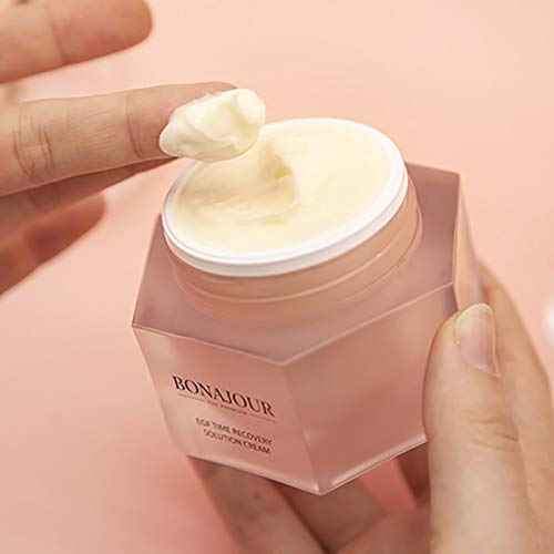 BONAJOUR] Vegan beauty EGF Time Recovery Premium High Nutrition & Moisturizing Cream - Anti-Aging, Anti-Wrinkle for dry skin 1.6 Fl. Oz
