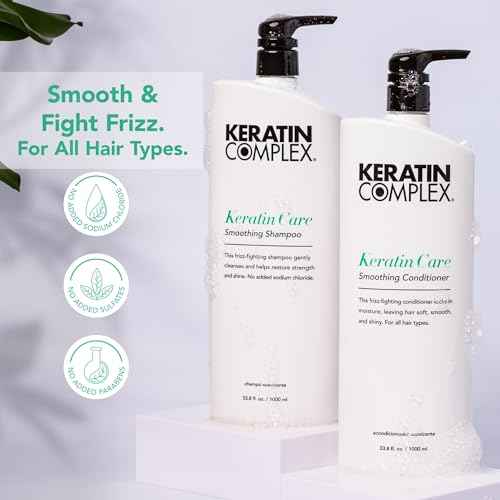Keratin Complex - Keratin Care Smoothing Shampoo & Conditioner Duo - 33.8 fl oz Each