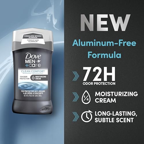 Dove Men+Care Gift Set ? Clean Comfort Body + Face Wash, Clean Comfort Aluminum-Free Deodorant & Dual-Sided Shower Tool (3 Piece Set)