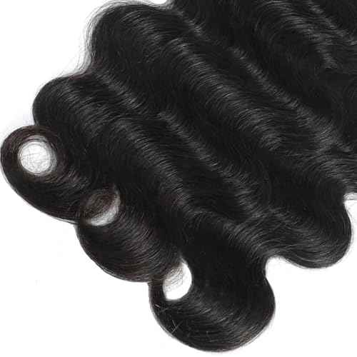 Condescension Brazilian Human Hair Bundles 18 20 22 Inch Body Wave 3 Bundles Human Hair 100% Unprocessed Remy Brazilian Virgin Weave Hair Natural Black for Women