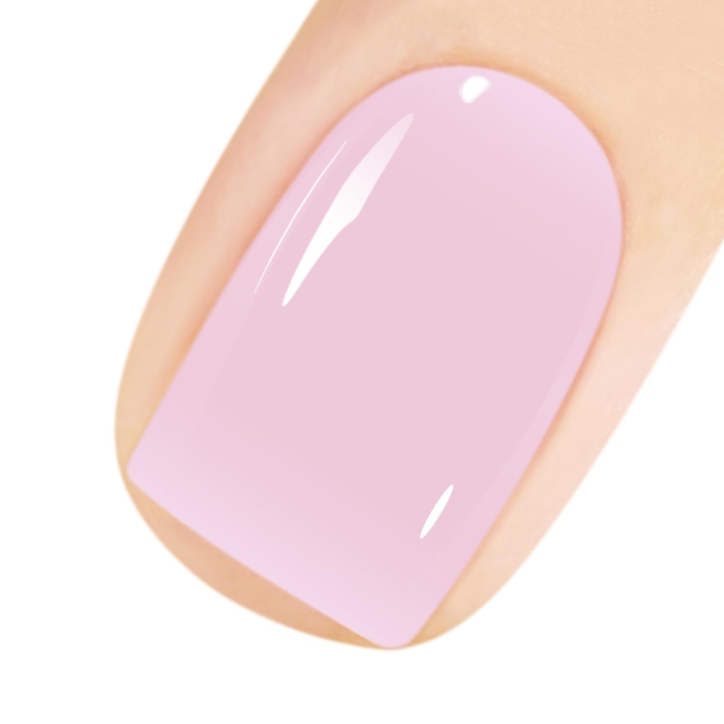 Vishine Neutral Gel Nail Polish 16ml Pastel Pink Jelly Gel Polish Nude Color Translucent Nail Gel Soak Off UV LED Nail Lamp Jelly Sheer Gel Polish Nail Art Gel 0.54Oz E024