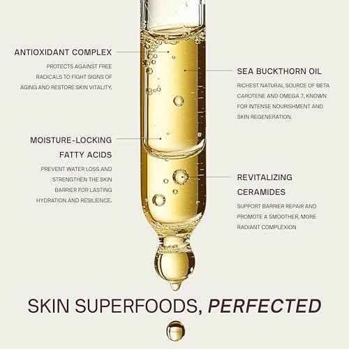 Dermaclara Daily Restorative Oil - Face Oil for Women & Men with Jojoba Oil, Hydrating and Anti Aging with Nourishing Superfoods, Overnight Moisture for Youthful Glow - 30 ml