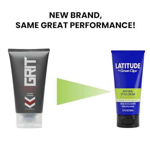 GREAT CLIPS LATITUDE Natural Style Cream | Hair Gel for Men | Low Hold + Low Shine | 5.1oz