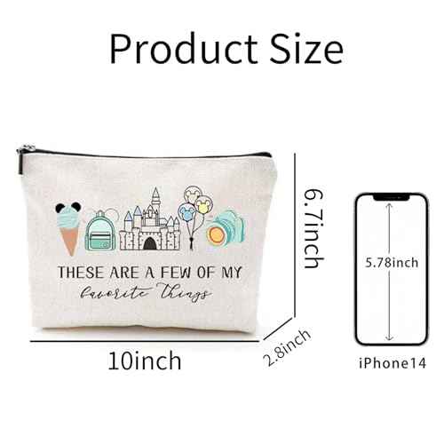 2 Pcs Cartoon Mouse Makeup Bags for Women, Cute Travel Cosmetic Bag, Large Capacity Waterproof Toiletry Bag with Zipper, Birthday Gifts for Her