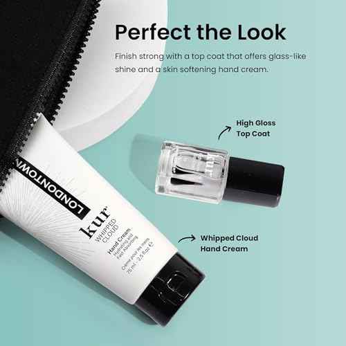 LONDONTOWN Discovery Set, Vegan Chip-Resistant Long-Lasting Nail Lacquer, Whipped Cloud Hand Cream, 2.5 fl oz, Conditioning lacquer remover pads.