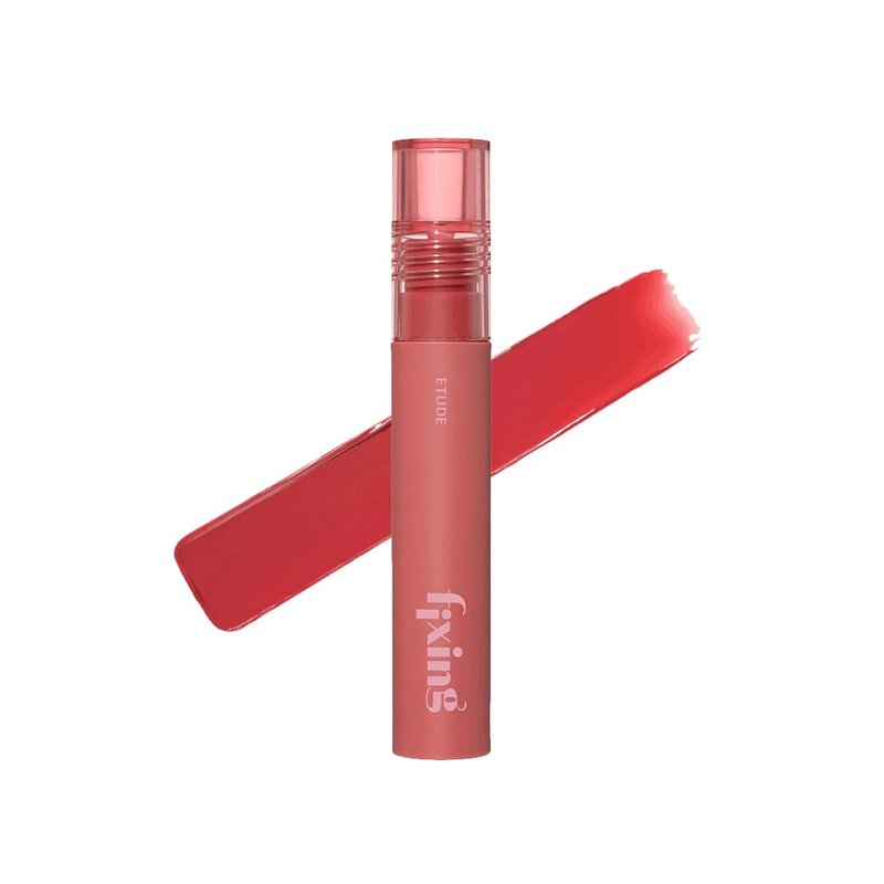 ETUDE Fixing Tint #01 Analog Rose - Long-Lasting Waterproof Liquid Lipstick | High Pigment Matte Finish, 4g