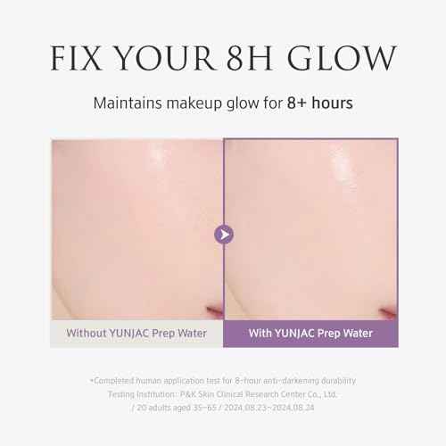 Skin Perfecting Glow Up Prep Water Makeup Fixer(1.69 fl oz) ? Lightweight Fine Mist for Long-Lasting Makeup, Glow Booster, Smooth Radiant Skin Finish, Korean Skincare by YUNJAC
