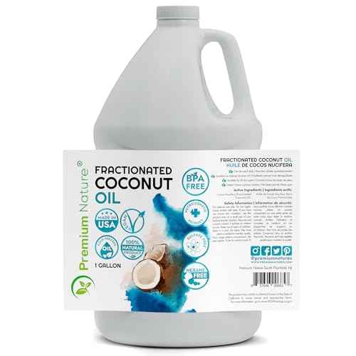 Fractionated Coconut Oil for Massage Cold Pressed Best Carrier for Essential Oils Mixing for Women Dry Skin Moisturizer for Body and Hair 1 Gallon Bottle Bulk Size