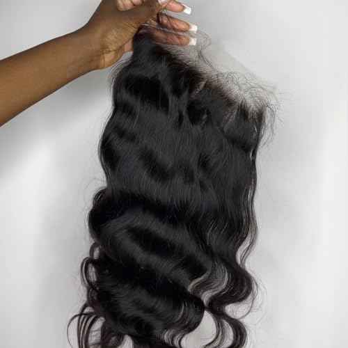 BEEOS Body Wave 4x4 SKINLIKE Real HD Lace Closure, Pre-Plucked Bleached Knot 0.1mm Ultra-thin Invisible HD Lace Human Hair Closure 18 Inch
