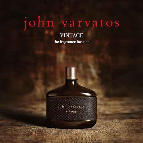 John Varvatos Men's Cologne, Vintage Eau de Toilette EDT Spray, Gift for Him, Aromatic Chypre Scent with Notes of Quince Paste, Patchouli & Tobacco Leaf